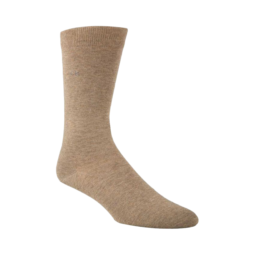 Calvin Klein Combed Cotton Flat Knit Crew Socks